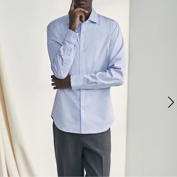 Coordinates New York light blue button up shirt Large - Picture 6 of 7